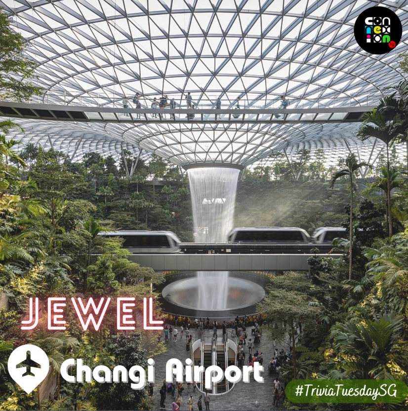 Jewel Changi Airport and its Rain Vortex